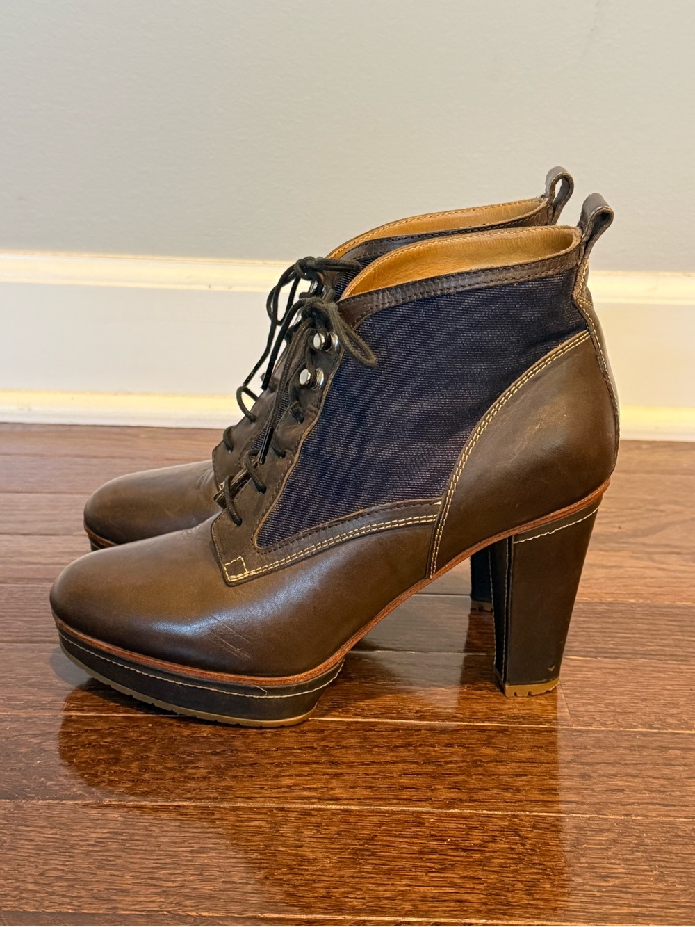 Rag & Bone Heritage Workwear Platform Ankle Boots Size 8 Women’s US
